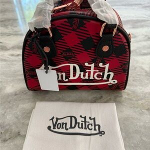 Von Dutch Crossbody Red and Black Women's Bag